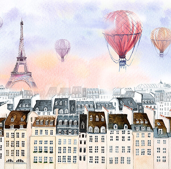 воздушные шары над Парижем