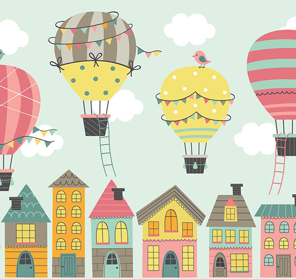 красочные воздушные шары