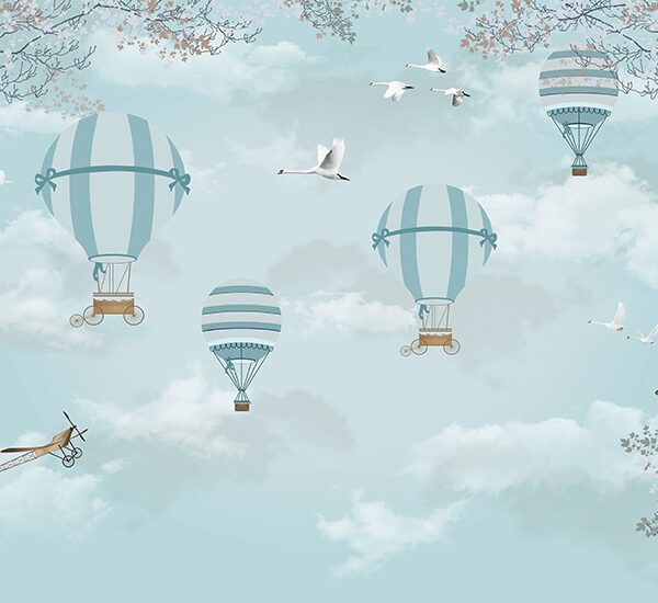 воздушные шары на фоне неба