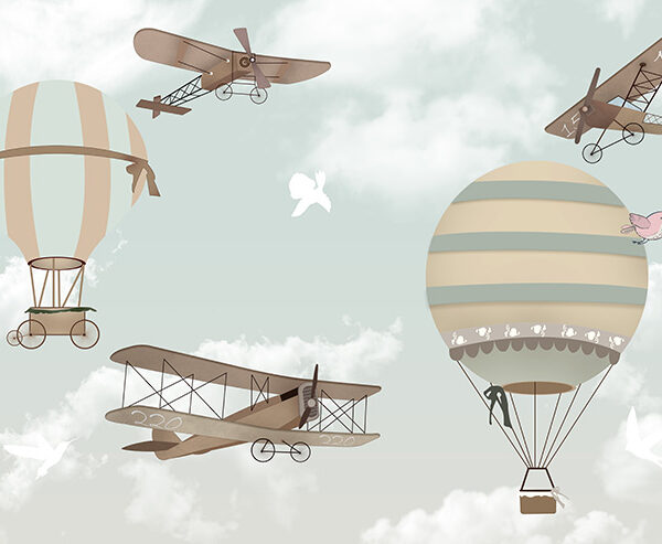 воздушные шары и самолеты