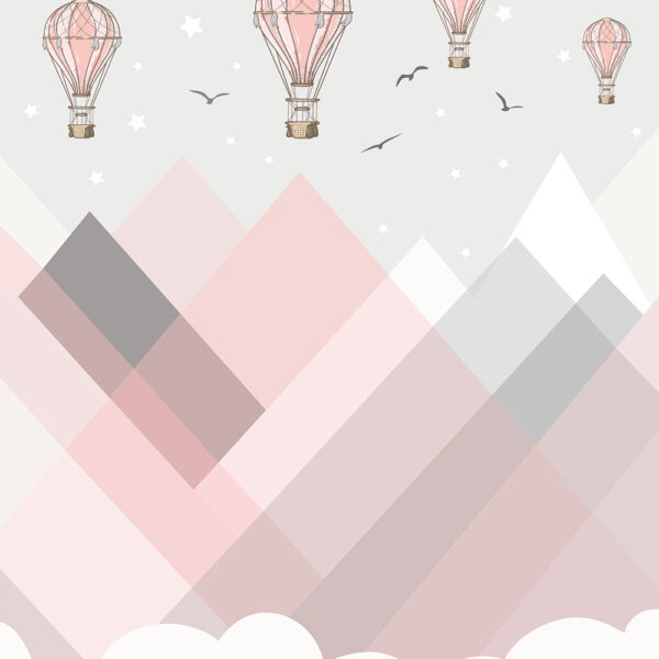 горы и воздушные шары