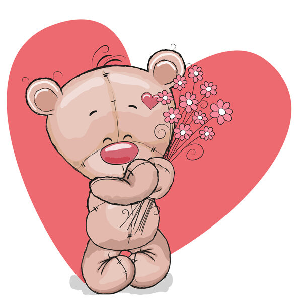 медвежонок с сердцем