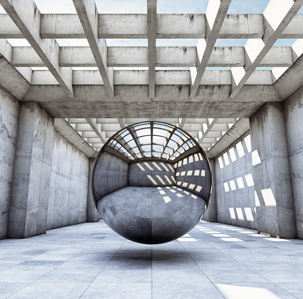 Металлический шар 3д