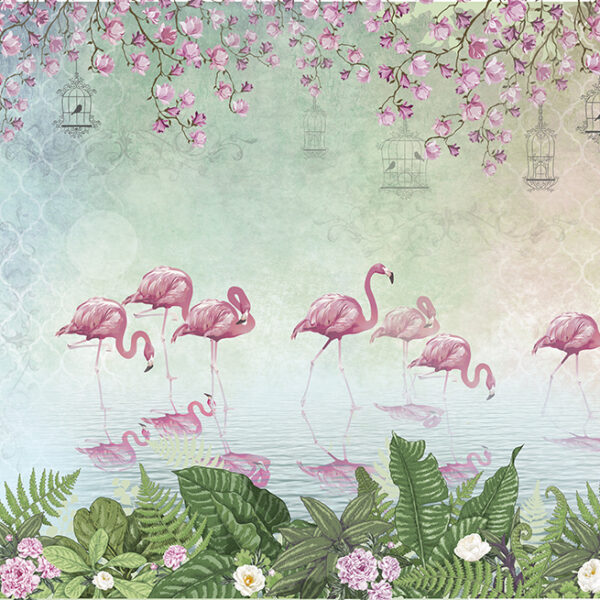 жар-птица и фламинго