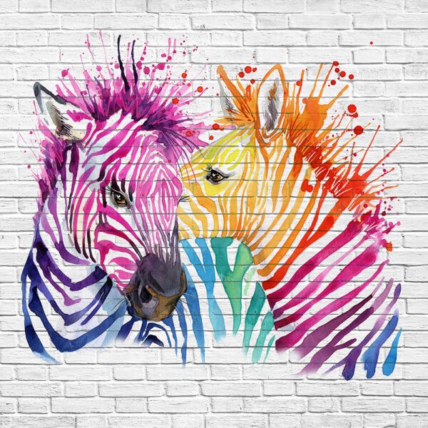 разноцветные зебры