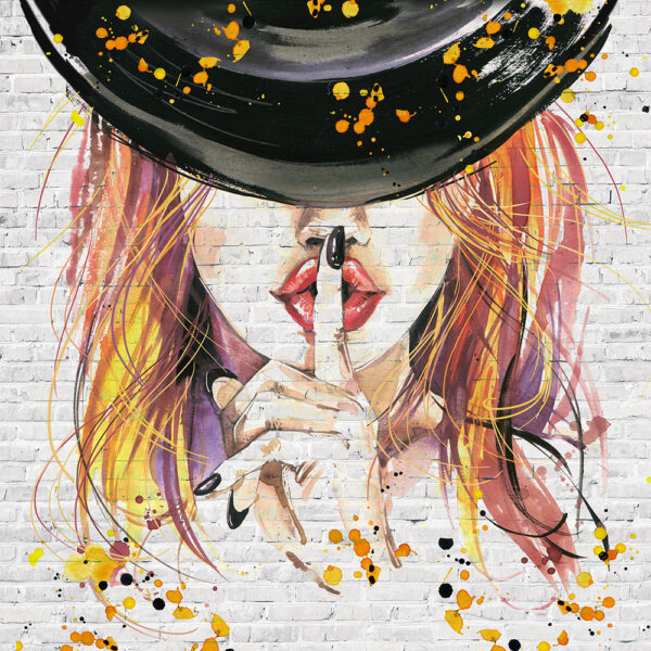 девушка в шляпе