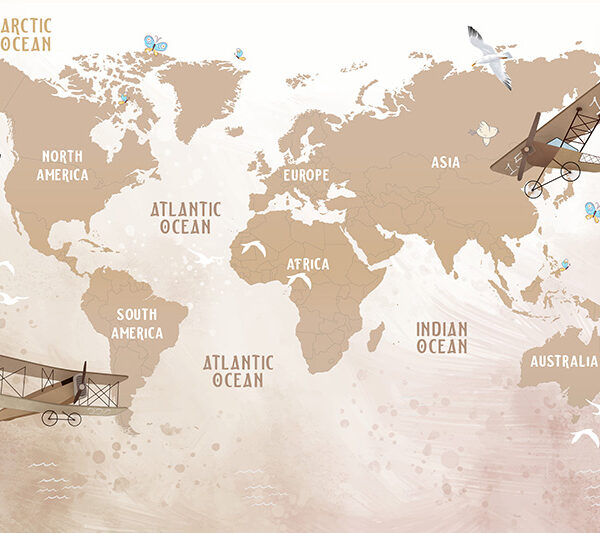 Карта с материками