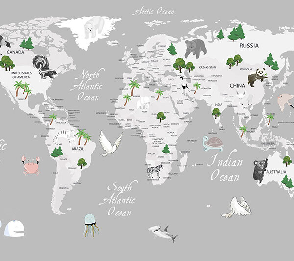 Карта растения и звери