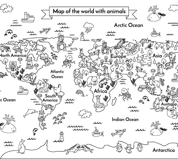 Карта раскраска