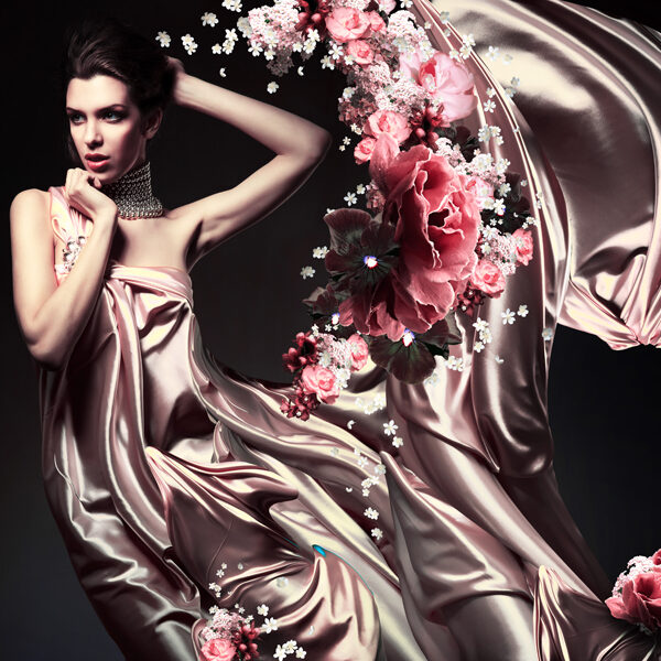 Девушка в цветах