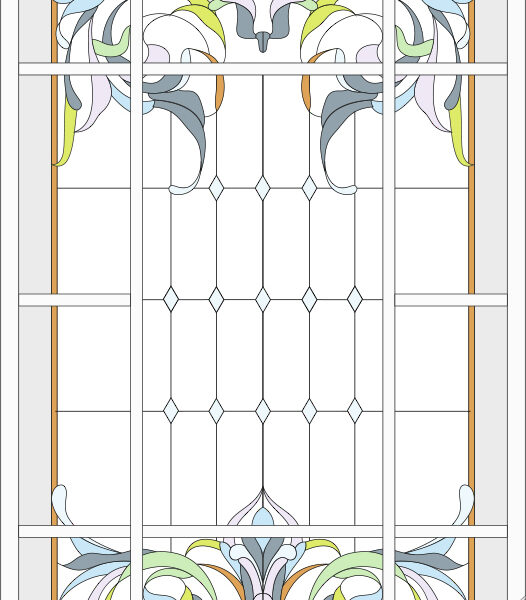 Витраж окно