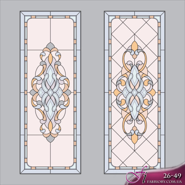 Витражи с завитками