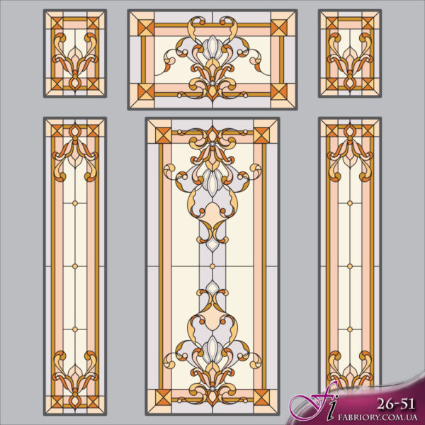 Витражи прямоугольные