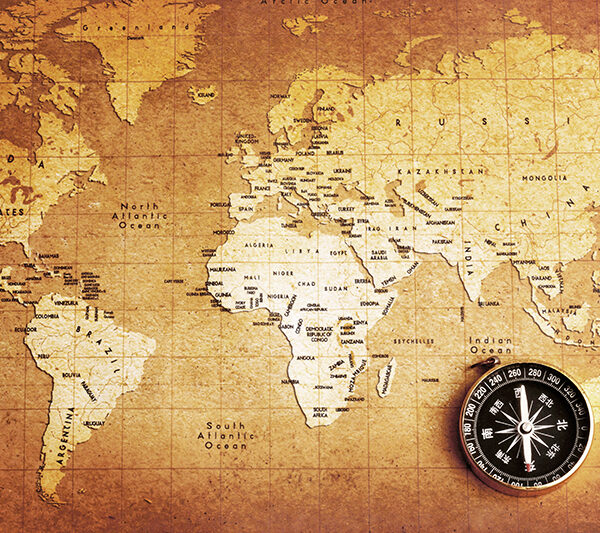 карта с компасом