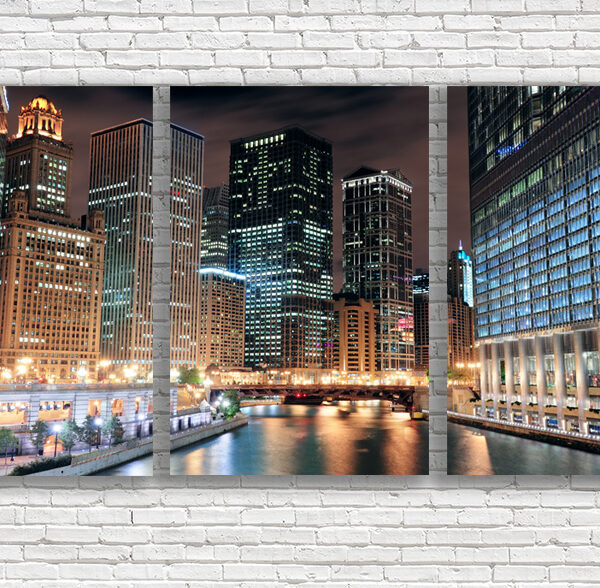 картина ночной город