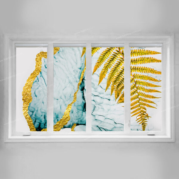 пальмовые листья золото