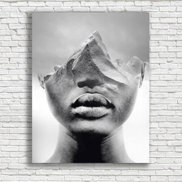 Модульная картина девушка гора