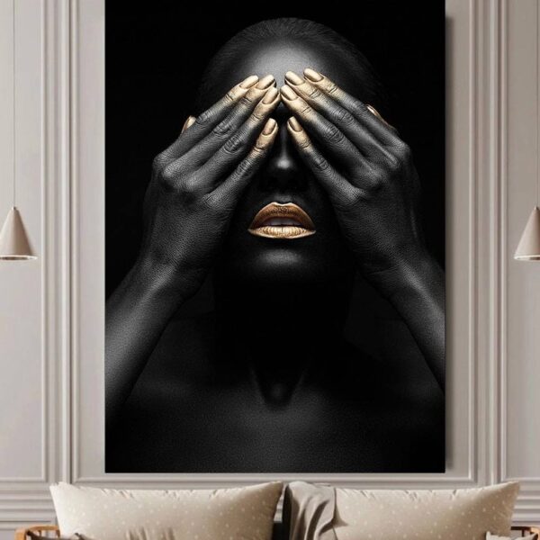 модульная картина с девушкой